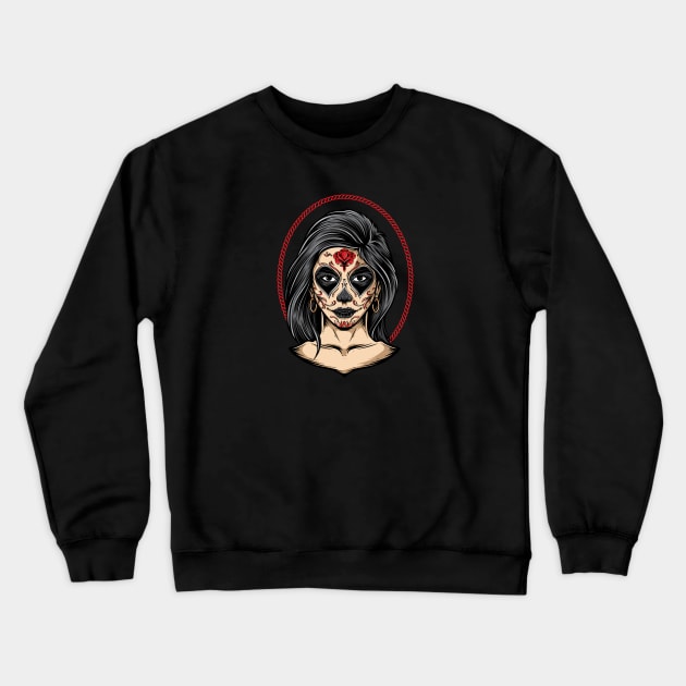 Mexican Girl Crewneck Sweatshirt by TambuStore